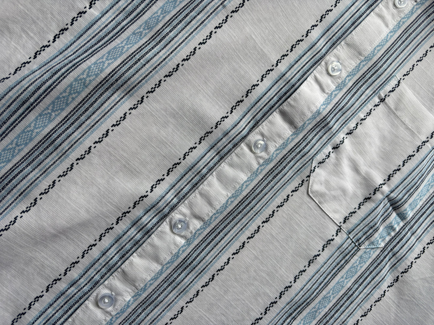 LINEN BLUE STRIPES SHIRT