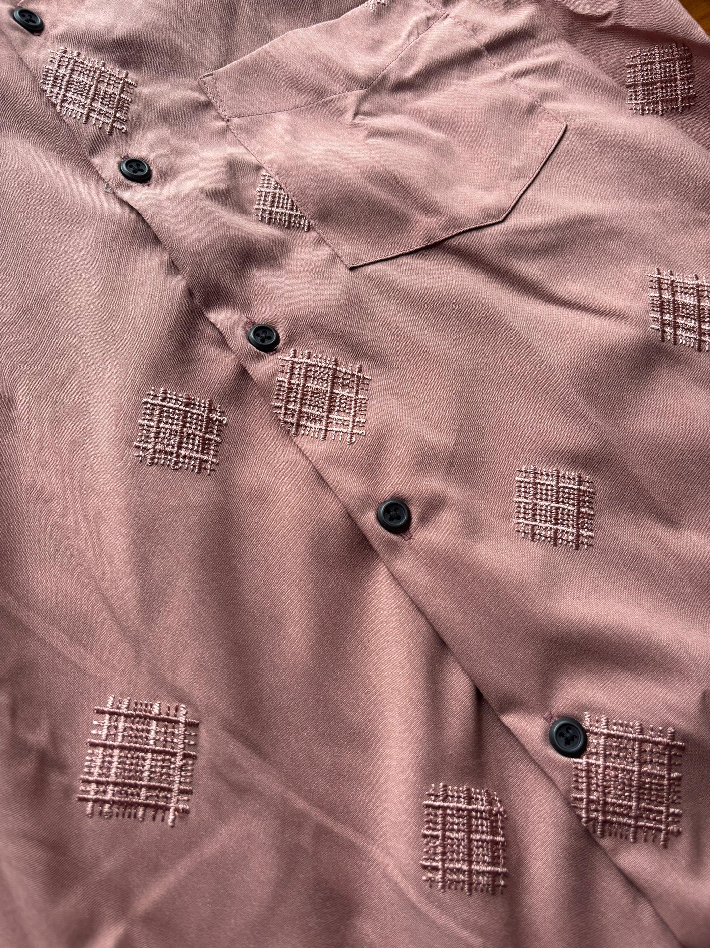 FORMAL EMBROIDERY DUSTY PINK SHIRT