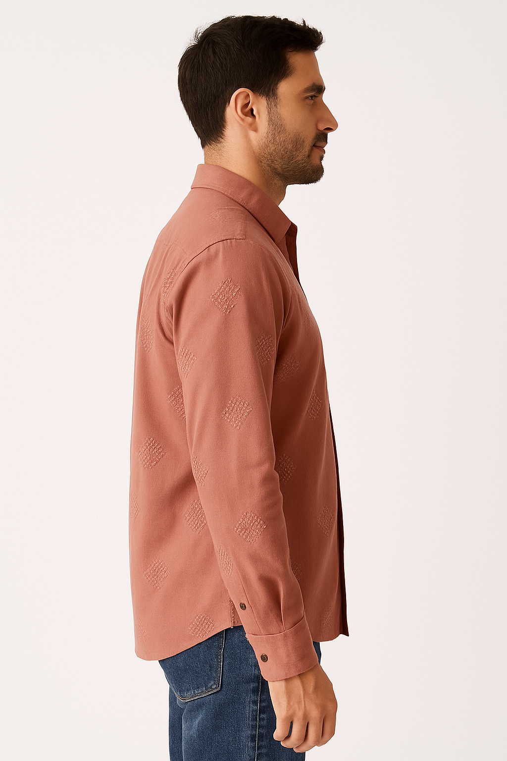 FORMAL EMBROIDERY DUSTY PINK SHIRT