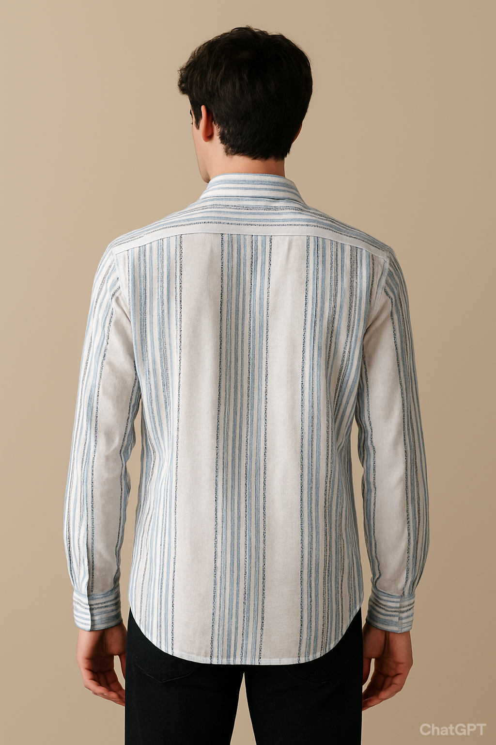 LINEN BLUE STRIPES SHIRT