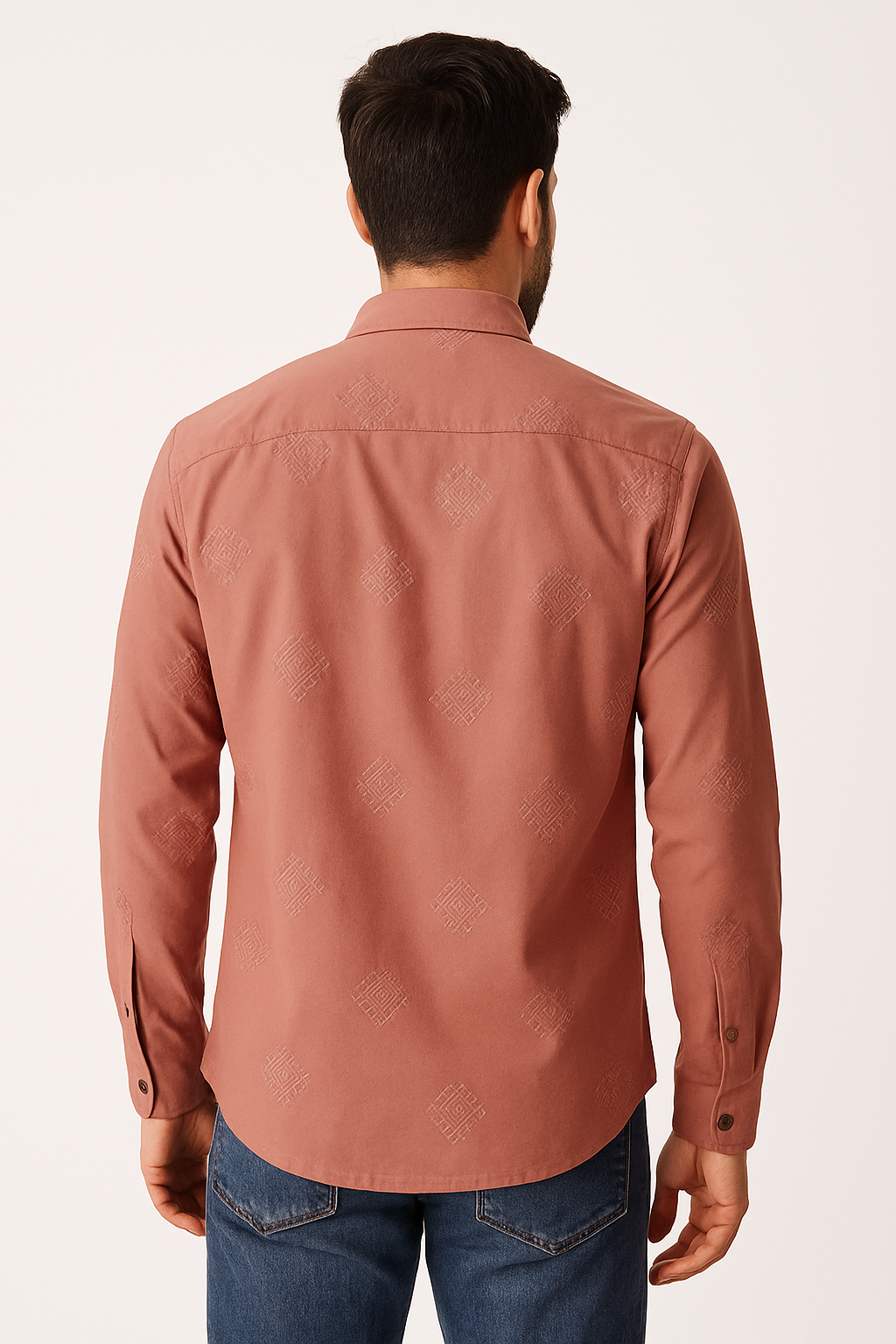 FORMAL EMBROIDERY DUSTY PINK SHIRT